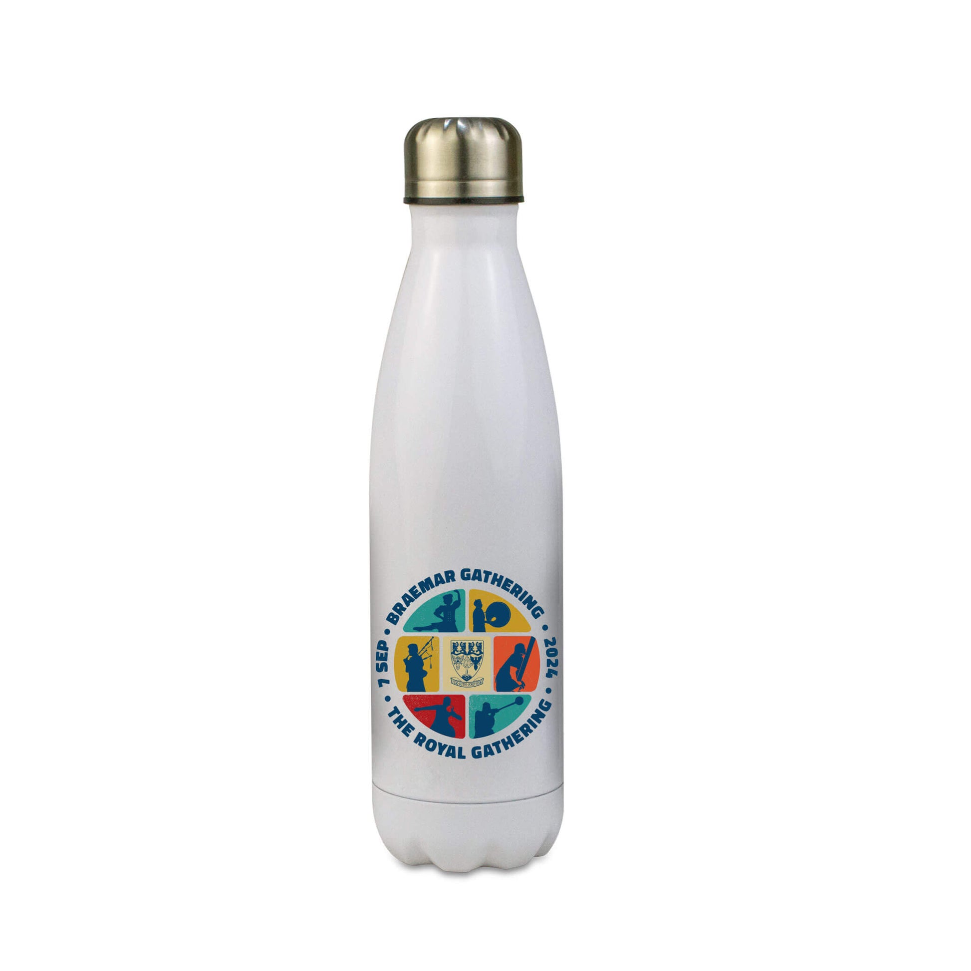 Braemar Event Range Stainless Steel Water Bottle - White